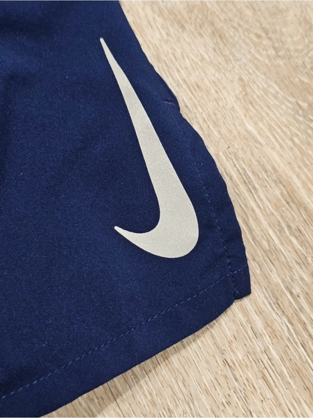 2 pair of Nike Running Shorts blue and black zipper pockets 7 inch lined